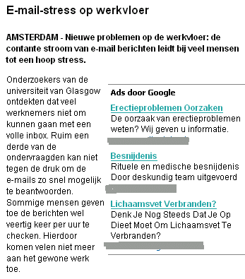 Relevante advertenties Telegraaf