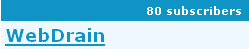 RSS-abonnees WebDrain in Bloglines