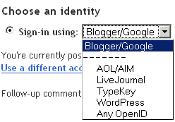 Blogger - Identity